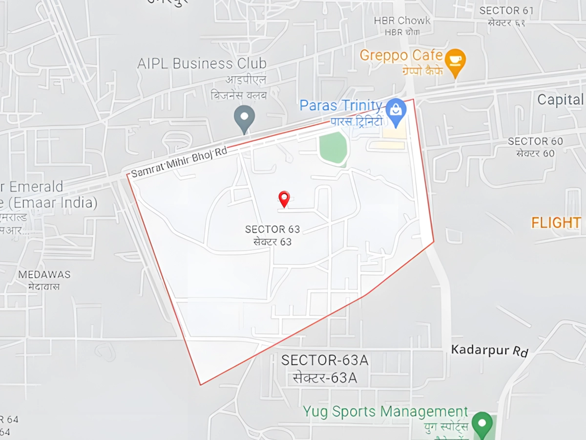 Location of Godrej Sector 63A Gurgaon Location of Godrej Sector 63A Gurgaon